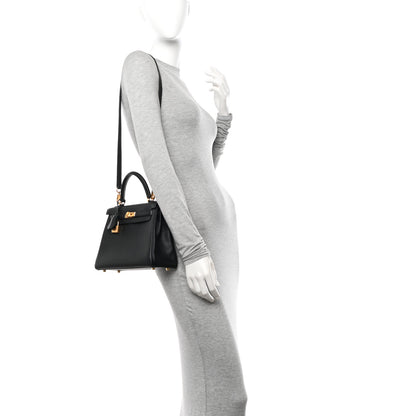 Hermes Togo Kelly Retourne 25 Black 2 of 11
