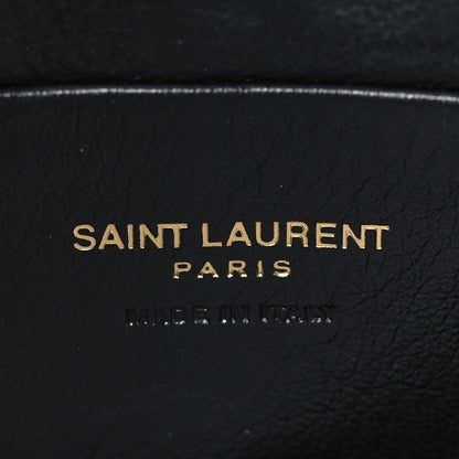 Saint Laurent Canvas Calfskin Leopard Print Monogram Mini Lou Camera Bag Brown 6 of 10