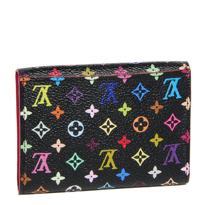 Louis Vuitton Monogram Multicolor Business Card Holder Black Grenade 2 of 6