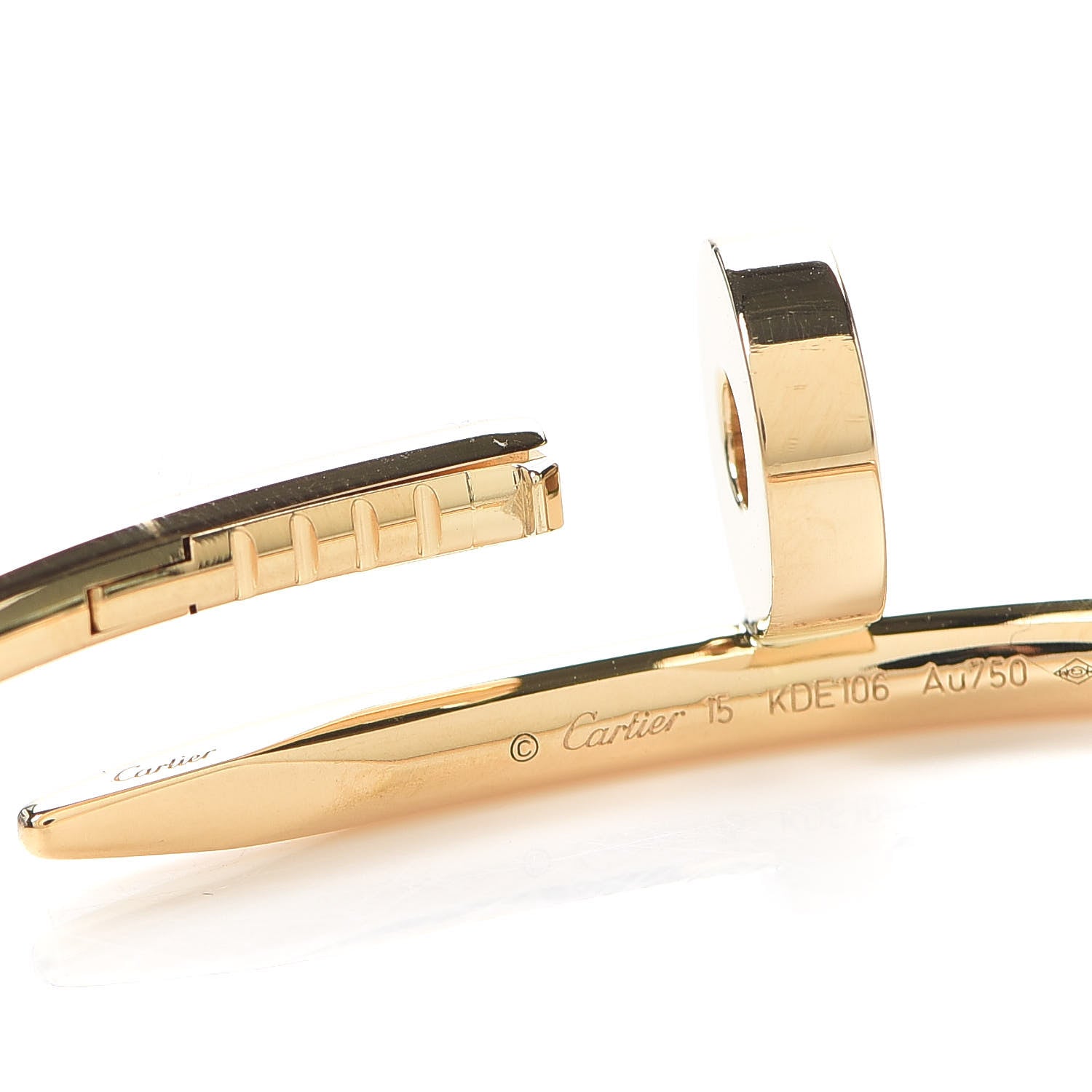 Cartier 18K Yellow Gold Juste Un Clou Bracelet 15 5 of 7