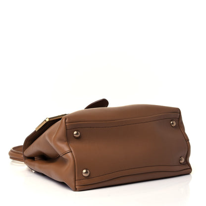 Prada City Calfskin Cahier Top Handle Bag Caramel 3 of 4