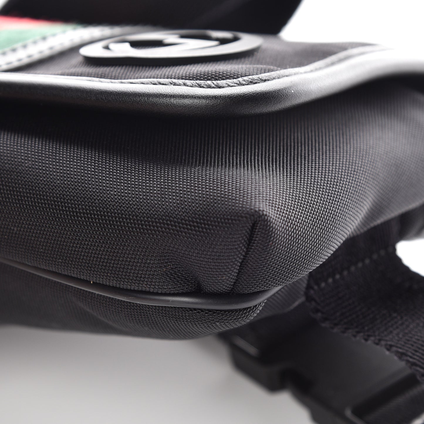 Nylon Web Belt Bag Black