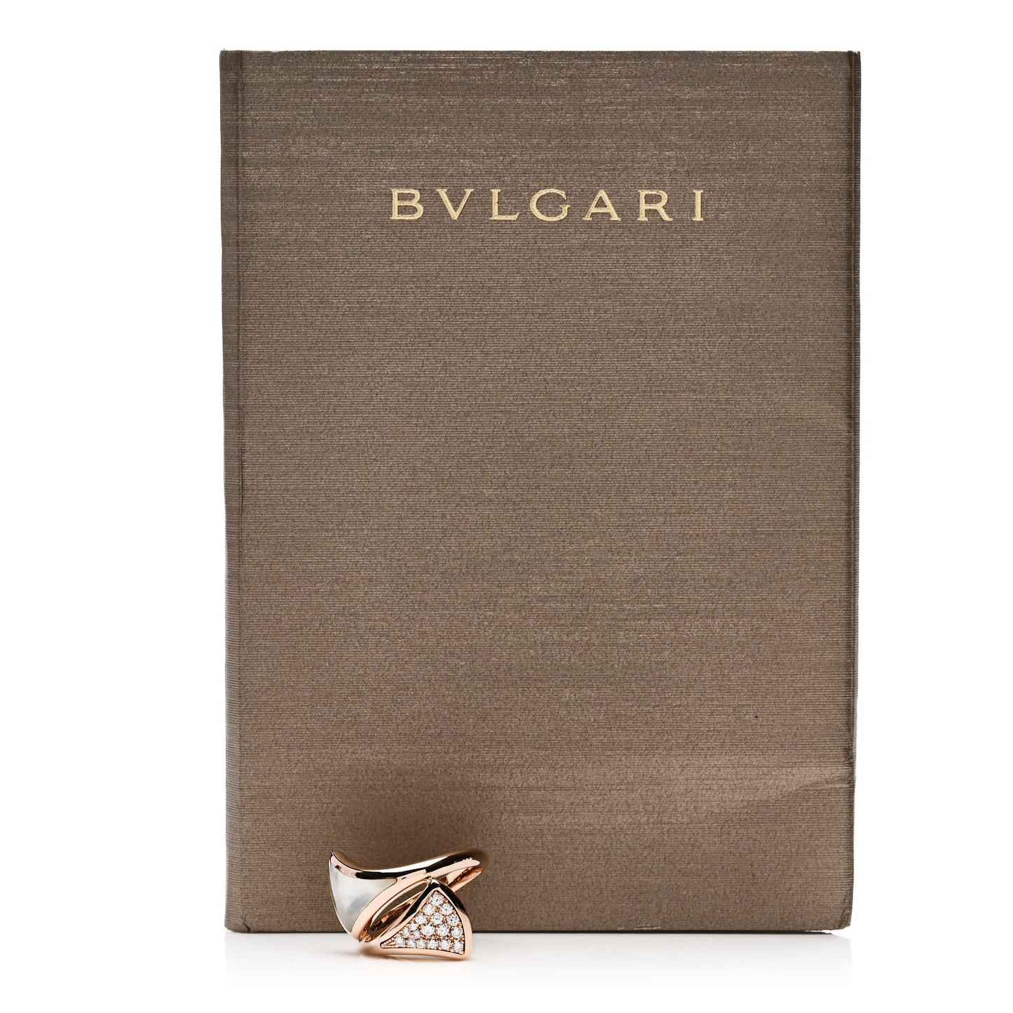 18K Rose Gold Mother of Pearl Diamond .22ct Divas' Dream Ring 50 5.5
