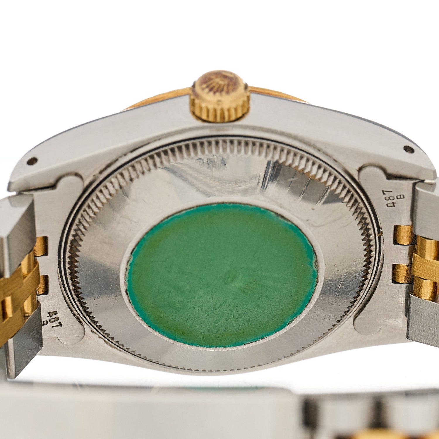 Rolex Stainless Steel 18K Yellow Gold Diamond 31mm Oyster Perpetual Datejust Watch Champagne 68273 4 of 4