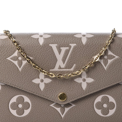 Louis Vuitton Empreinte Monogram Giant Felicie Pochette Tourterelle Creme 11 of 12
