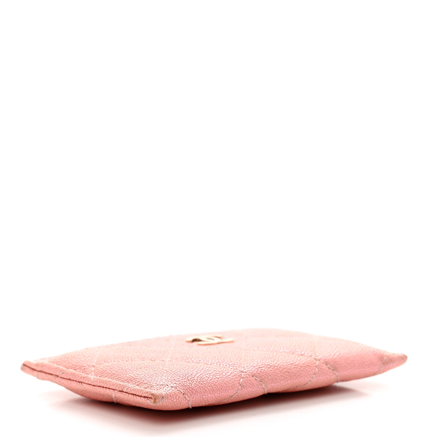 Chanel Iridescent Caviar Quilted Card Holder Pink 4 of 9