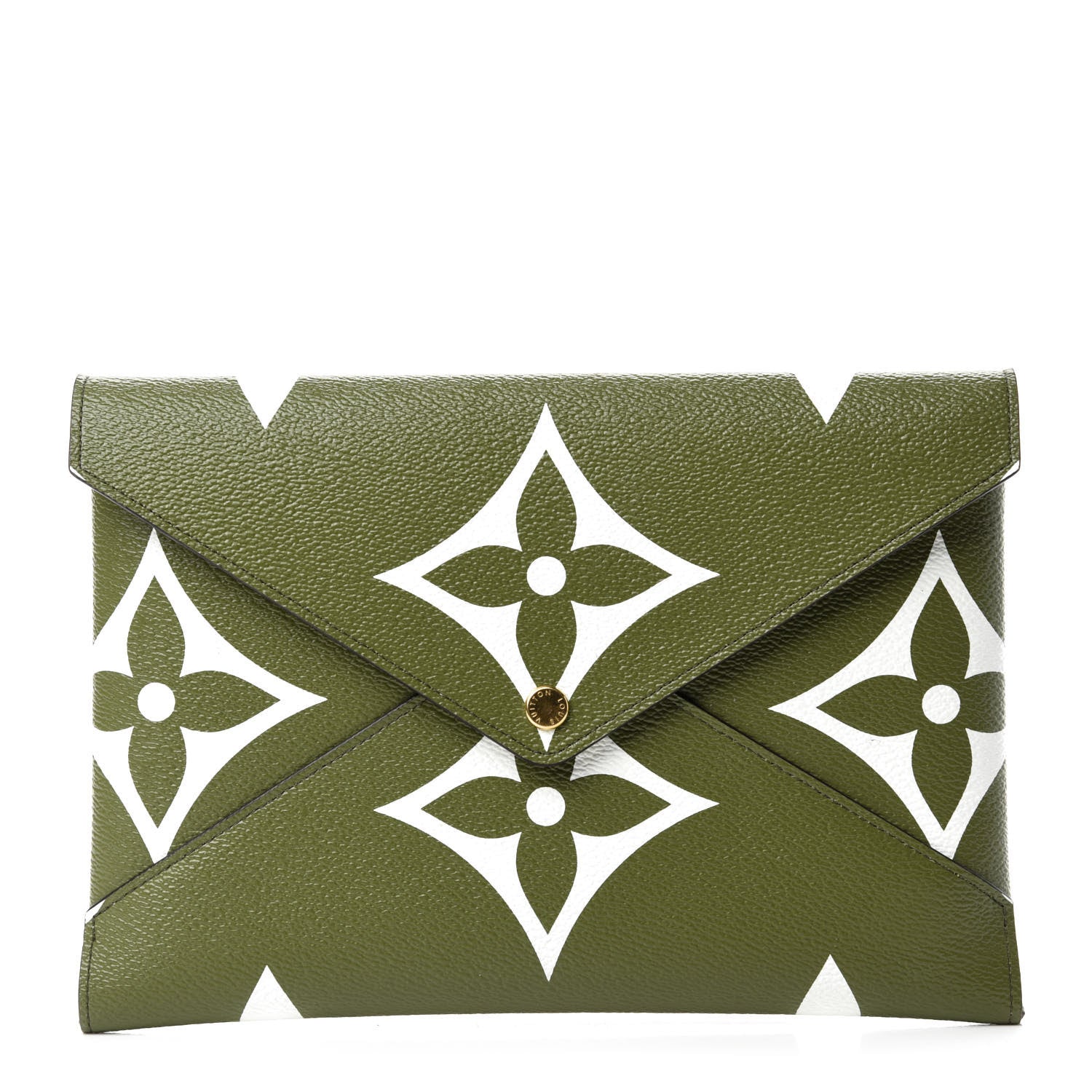 Louis Vuitton Monogram Giant Large Kirigami Pochette Kaki 1 of 7