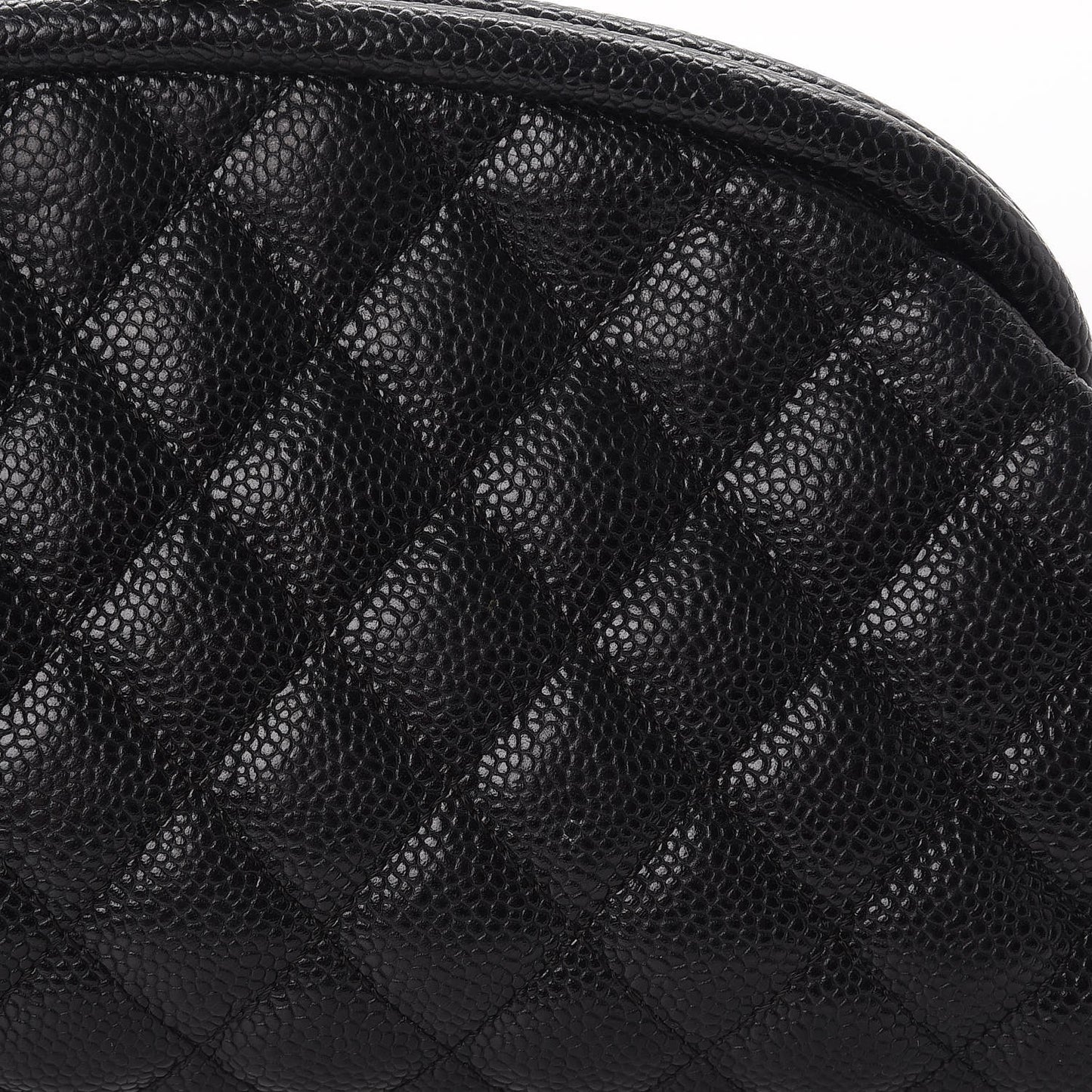 Caviar Quilted Timeless Clutch Black