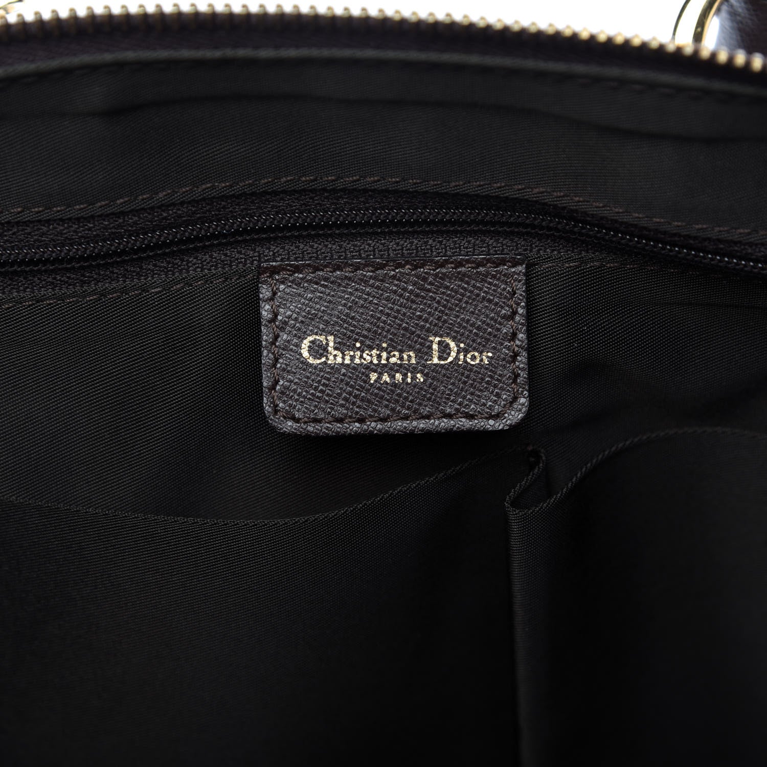 Christian Dior Calfskin Bowler Brown 8 of 9