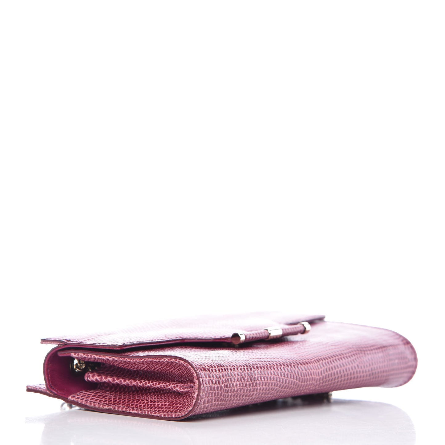 Lizard Evening Clutch Pink