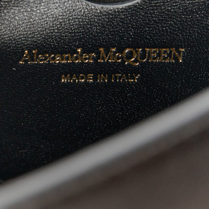 Alexander McQueen Calfskin Studded Mini Jeweled Knuckle Satchel Black 6 of 11