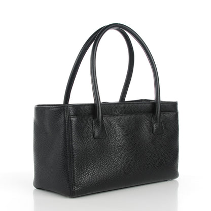Chanel Calfskin Small Cerf Executive Shopper Tote Black 3 of 9