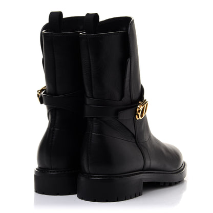 Christian Dior Calfskin Empreinte Ankle Boot 38.5 Black 4 of 11