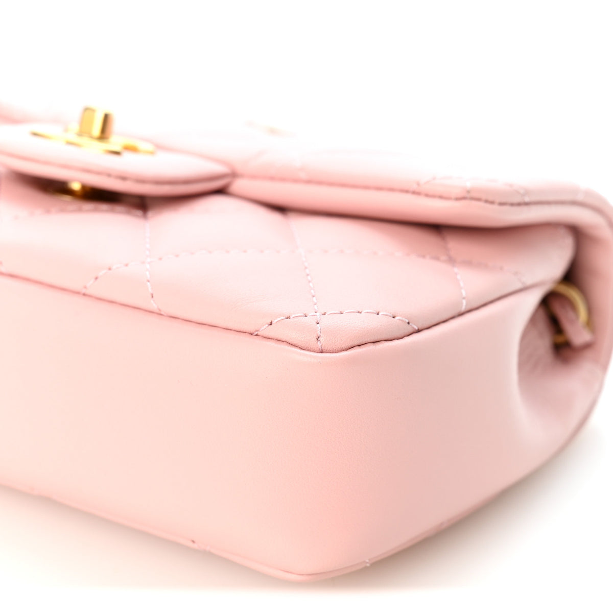 Chanel Lambskin Quilted Mini Heart Charms Flap Light Pink 10 of 11