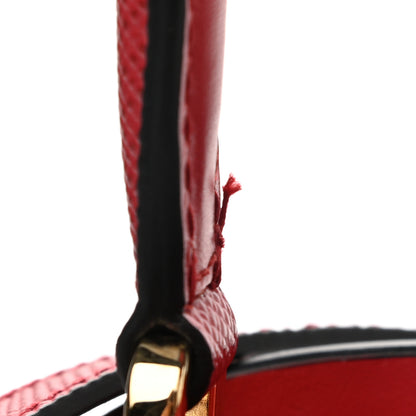 Prada Saffiano Cuir Small Matinee Tote Rosso 11 of 11