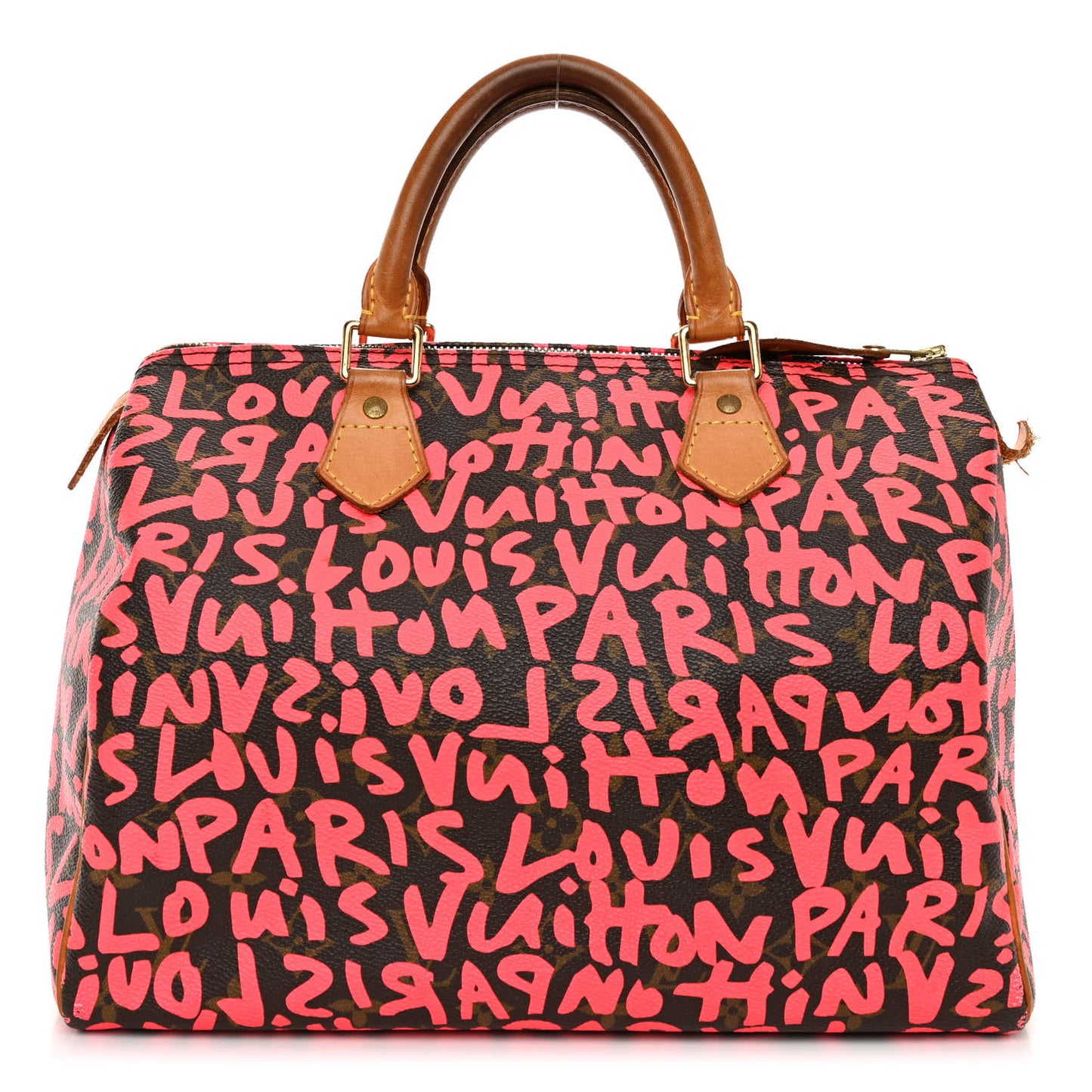 Monogram Graffiti Speedy 30 Fuchsia