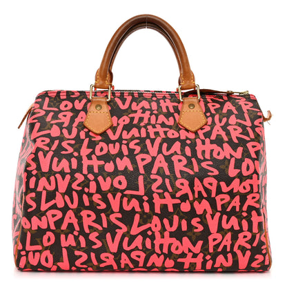Louis Vuitton Monogram Graffiti Speedy 30 Fuchsia 1 of 13