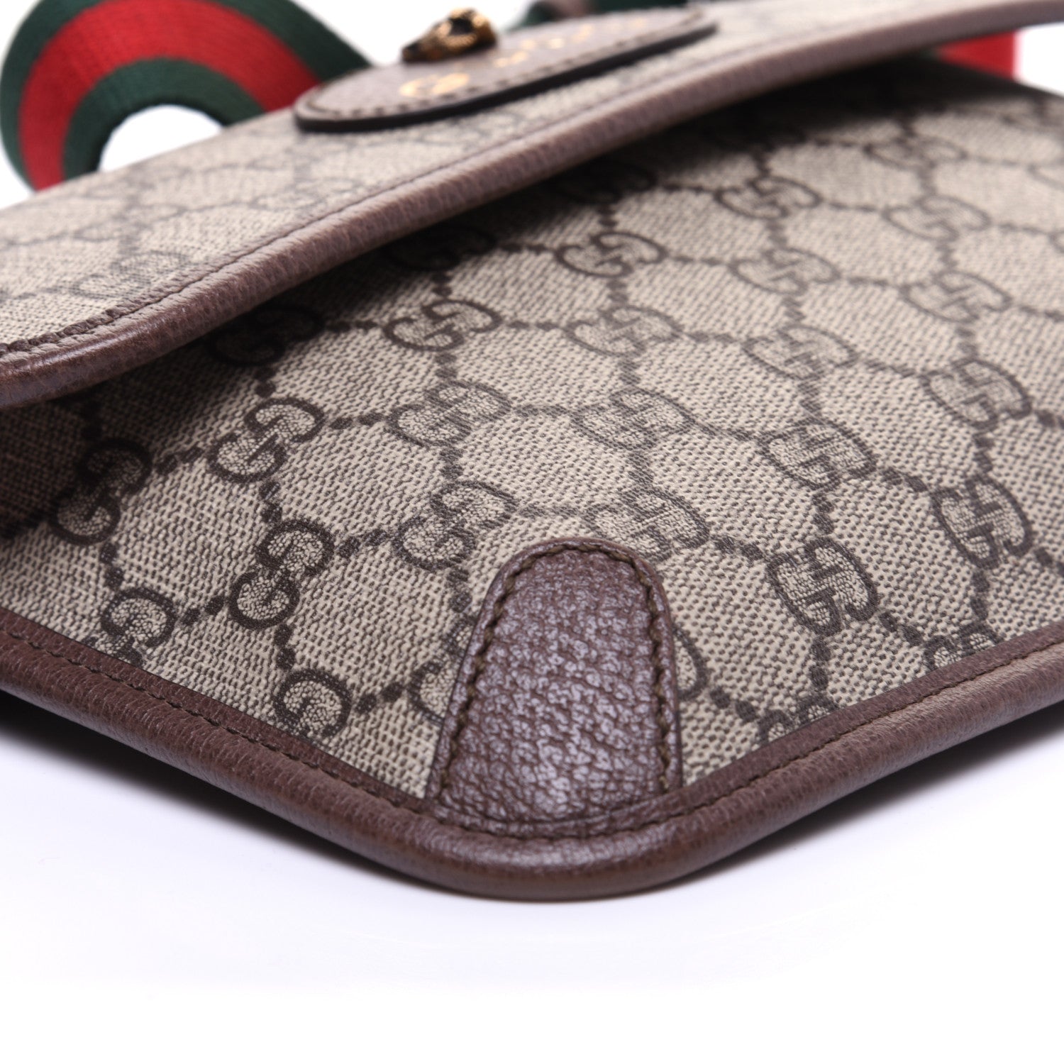 Gucci GG Supreme Monogram Neo Vintage Web Belt Bag Brown 6 of 12