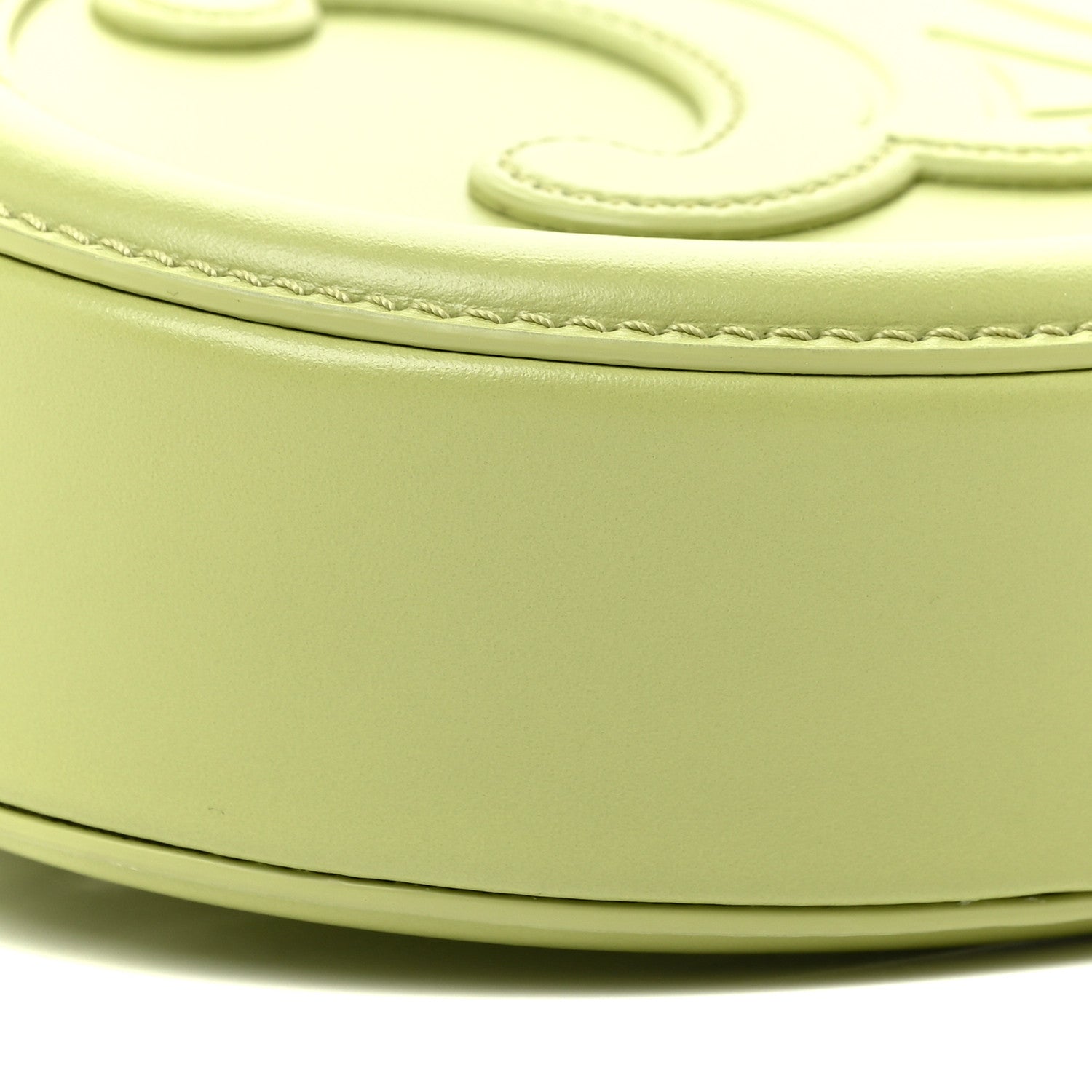 Celine Smooth Calfskin Cuir Small Triomphe Oval Purse Crossbody Light Jade 9 of 11