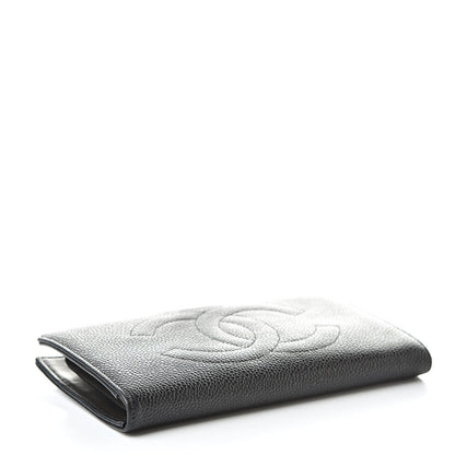 Chanel Caviar Timeless CC French Wallet Black 4 of 14