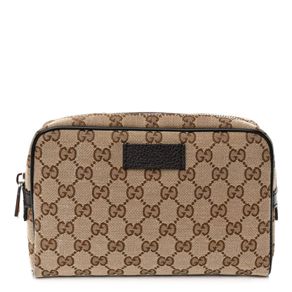 Gucci Monogram Dollar Calfskin Belt Bag Beige Ebony Testa di Moro Marrone Scuro 1 of 10