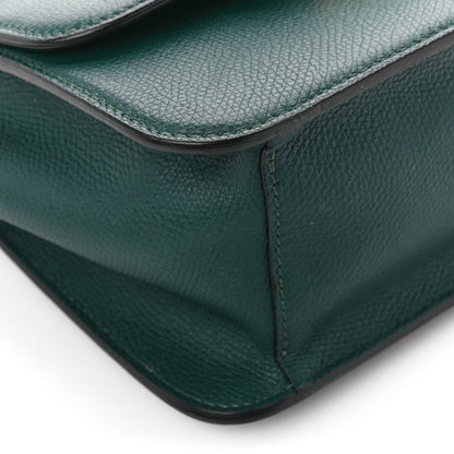 Valentino Garavani Grainy Calfskin Small VSling Shoulder Bag English Green 10 of 11