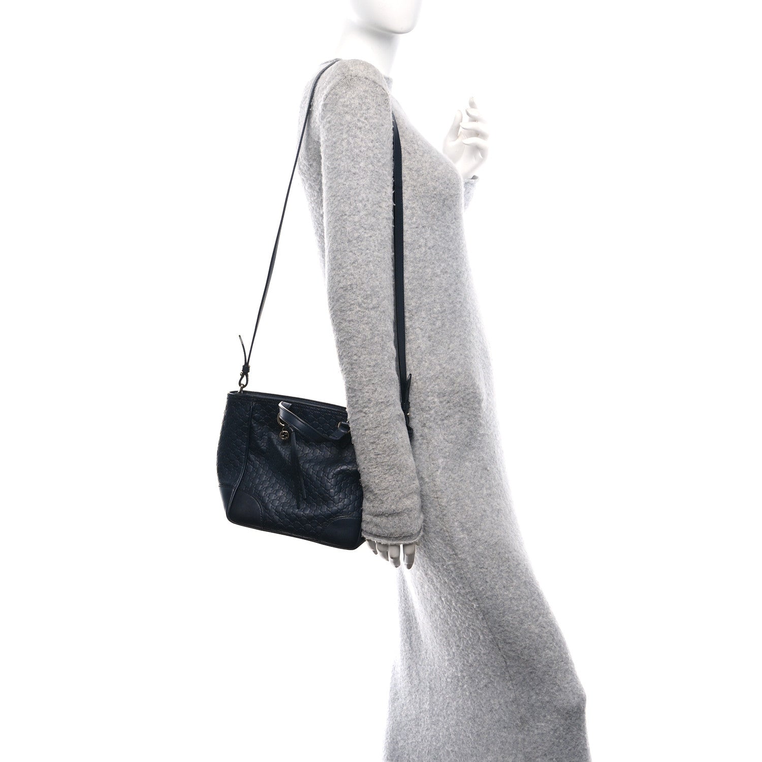 Gucci Microguccissima Small Bree Tote Black 2 of 10