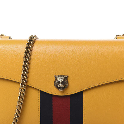 Gucci Textured Calfskin Web Animalier Chain Shoulder Bag Crop 13 of 13