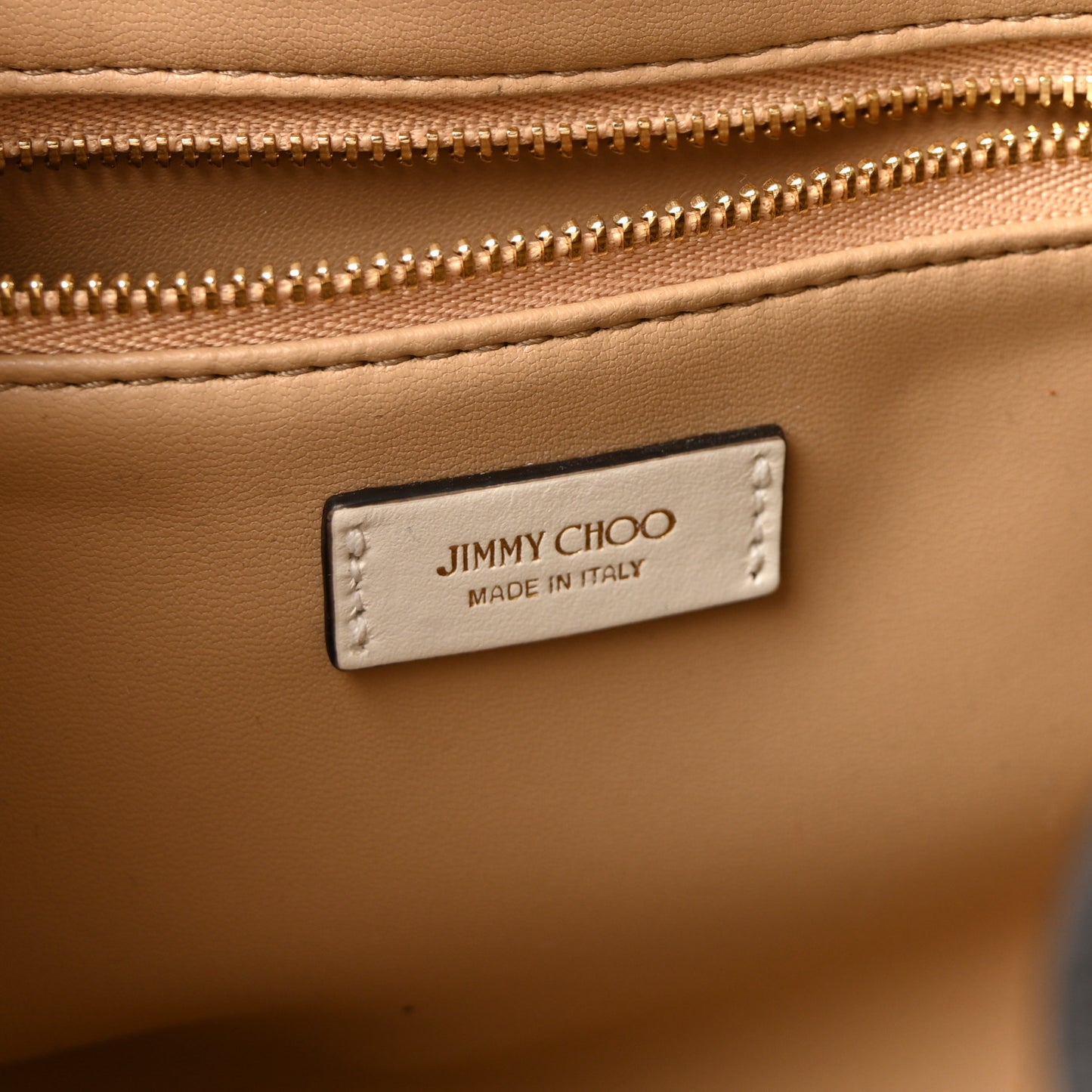Smooth Shiny Calfskin Medium Cinch M Bucket Bag Latte
