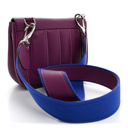 Hermes Veau Swift Mini Sac Berline Anemone Bleu Electrique 3 of 10