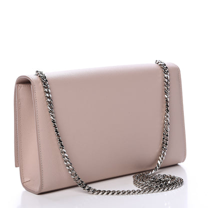 Saint Laurent Grain De Poudre Medium Classic Monogram Kate Satchel Marble Pink 2 of 9