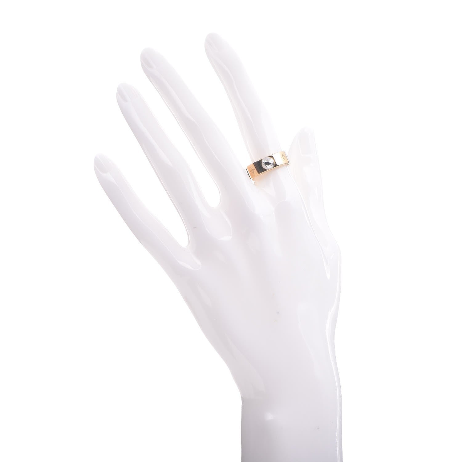 Louis Vuitton Nanogram Ring M Gold 2 of 8