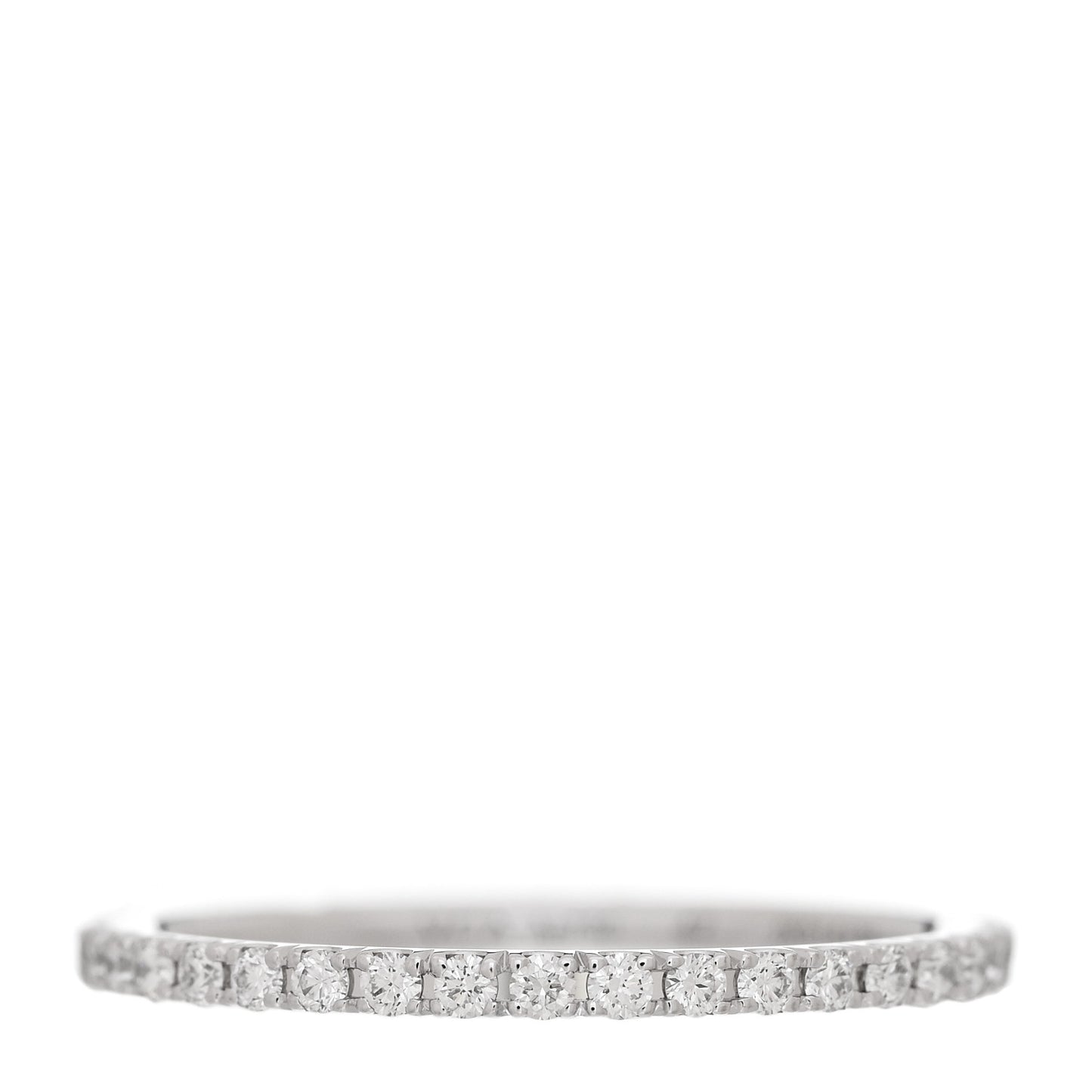 18K White Gold Diamond 1.25mm Felicite Wedding Band Ring 47 4