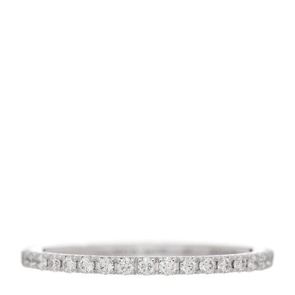 Van Cleef & Arpels 18K White Gold Diamond 1.25mm Felicite Wedding Band Ring 47 4 1 of 6