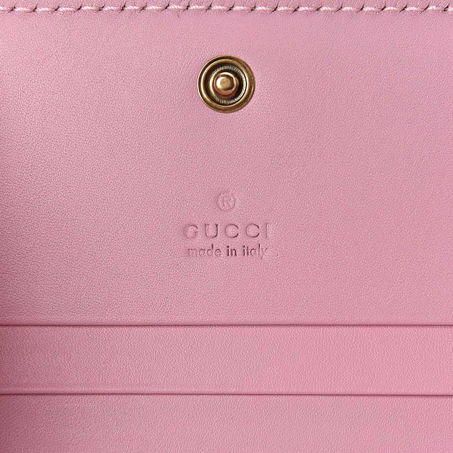 GG Supreme Monogram Strawberry Card Case