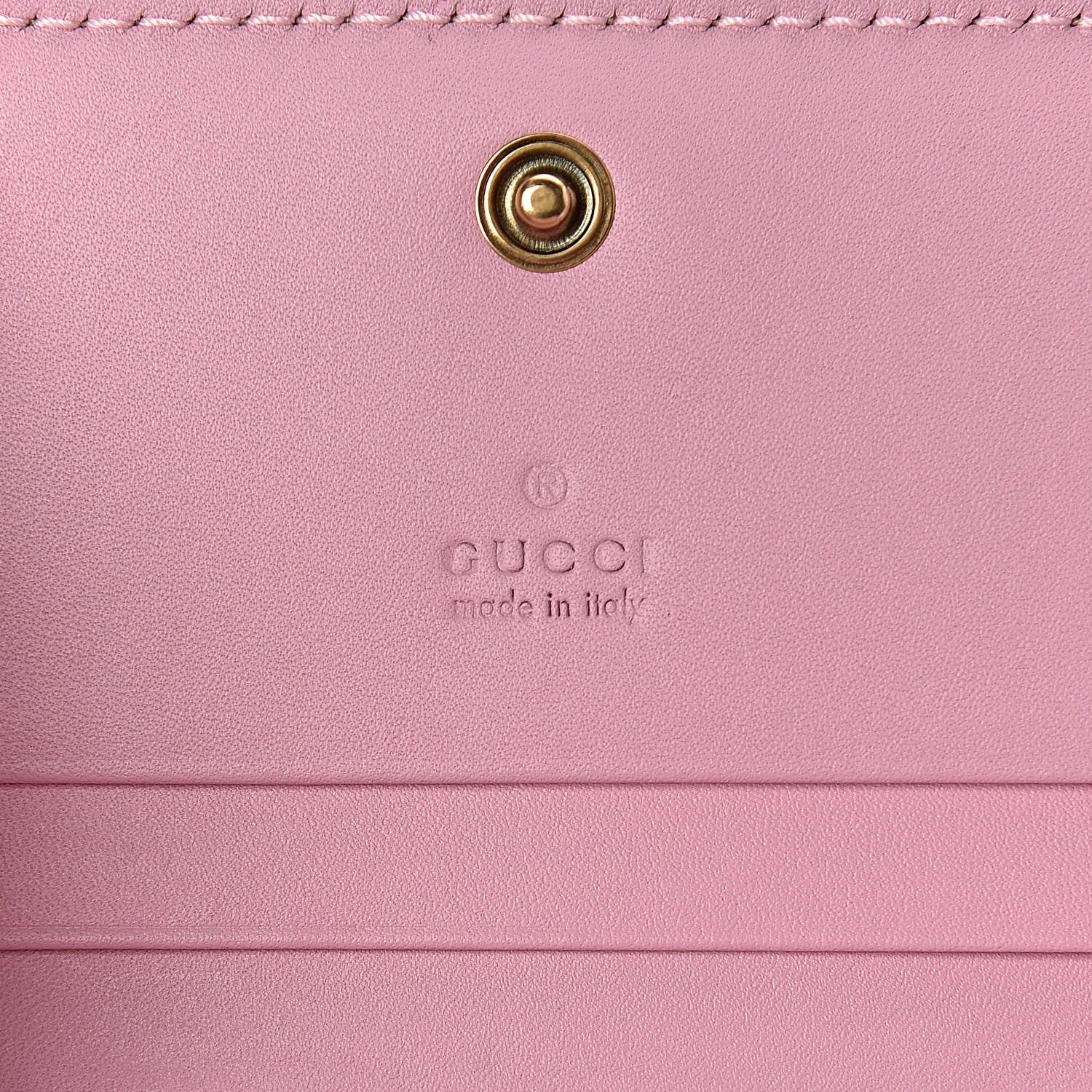 Gucci GG Supreme Monogram Strawberry Card Case 6 of 11