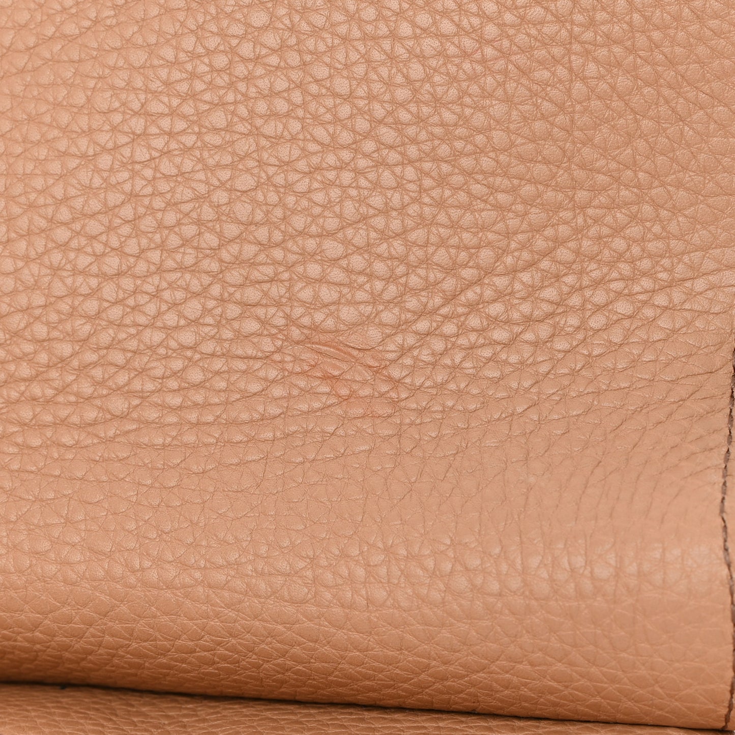 Pebbled Calfskin Medium Soho Flap Crossbody Camelia