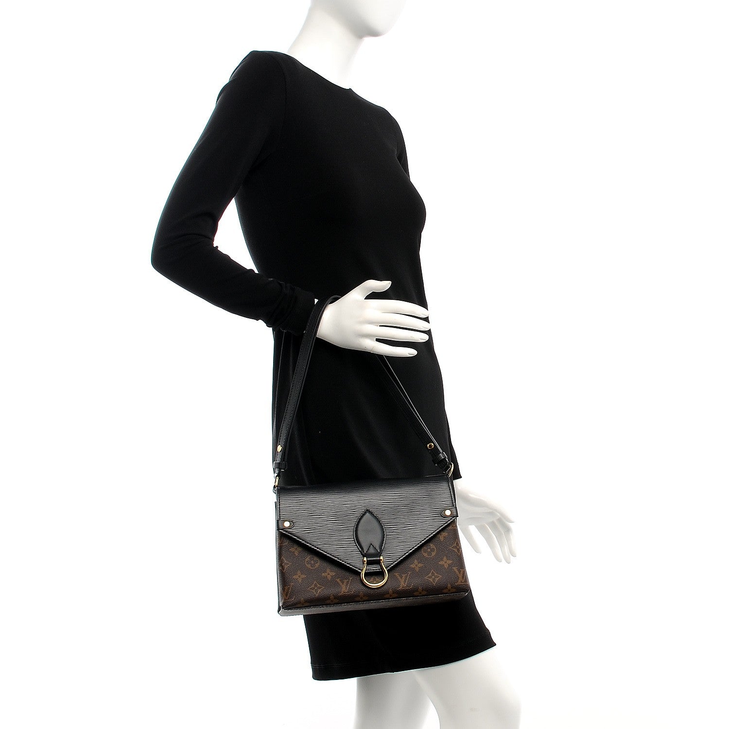 Louis Vuitton Epi Monogram Saint Michel Black 2 of 7