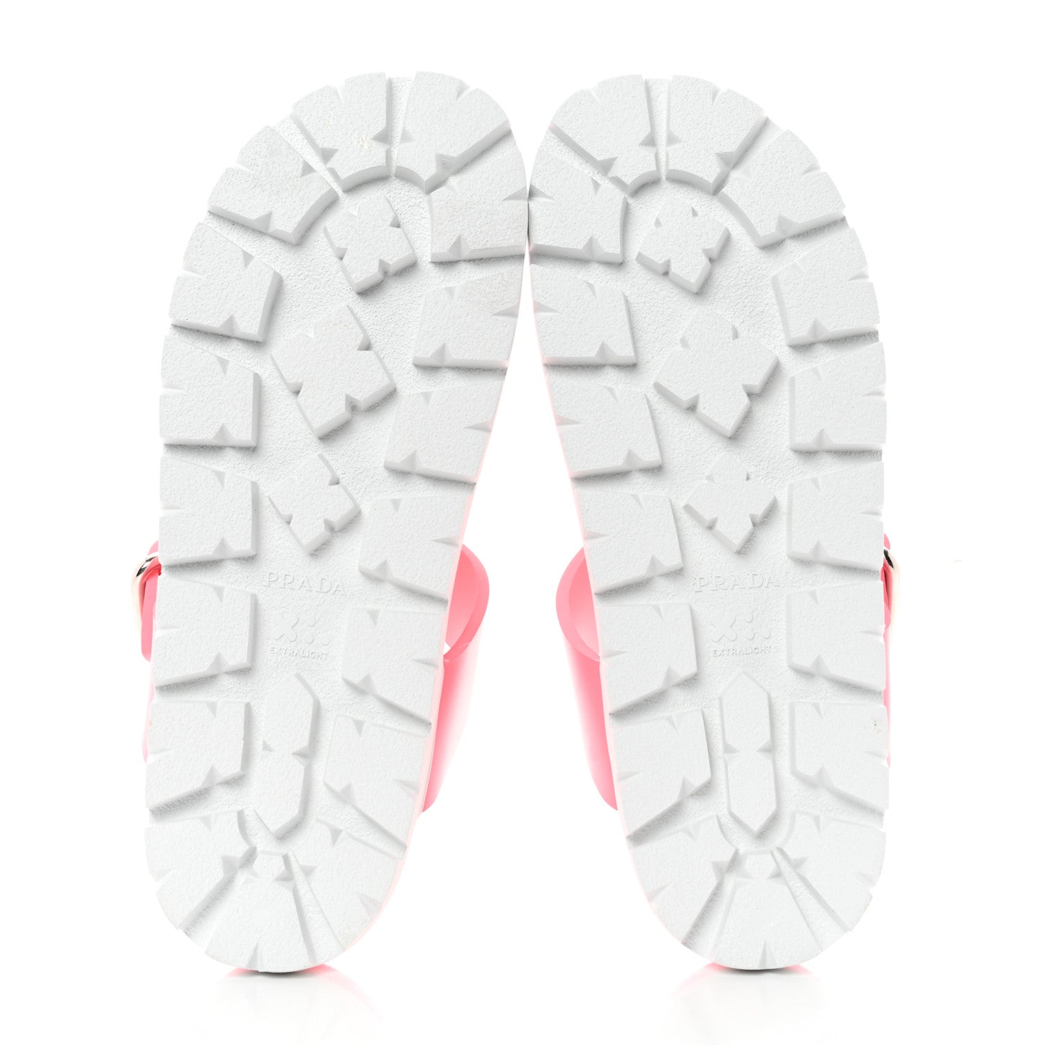 Prada EVA Rubber Buckled Lug Sole 20mm Thong Sandals 40 Begonia 5 of 8