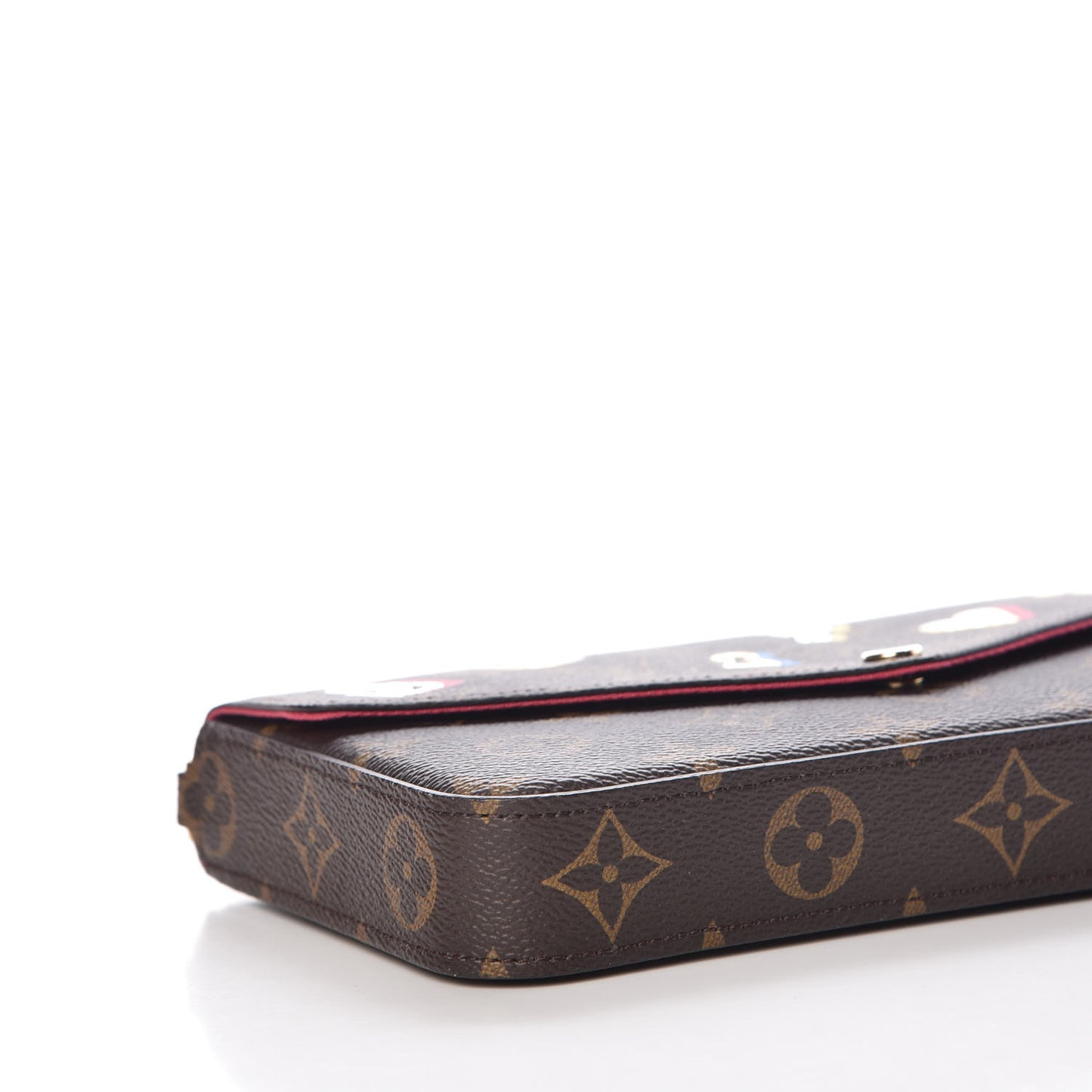 Monogram LV Love Lock Pochette Felicie Chain Wallet