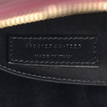 Saint Laurent Calfskin Matelasse Monogram Lou Camera Bag Dark Legion Red 7 of 10
