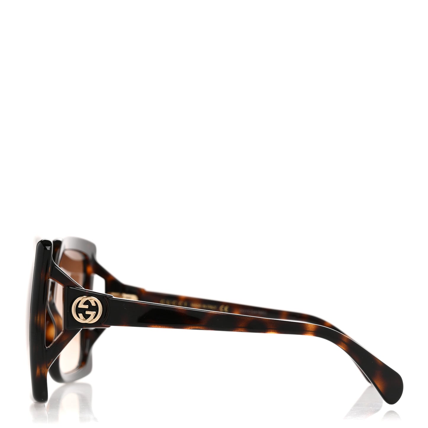 Acetate Square Frame Sunglasses GG0876S Tortoise