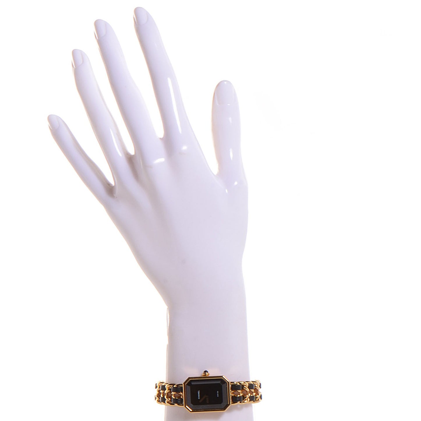Stainless Steel Lambskin 20mm Chain Premiere Quartz Watch Gold M