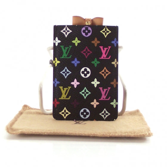 Louis Vuitton Monogram Multicolor Mirror and Case Pouch Black 2 of 8