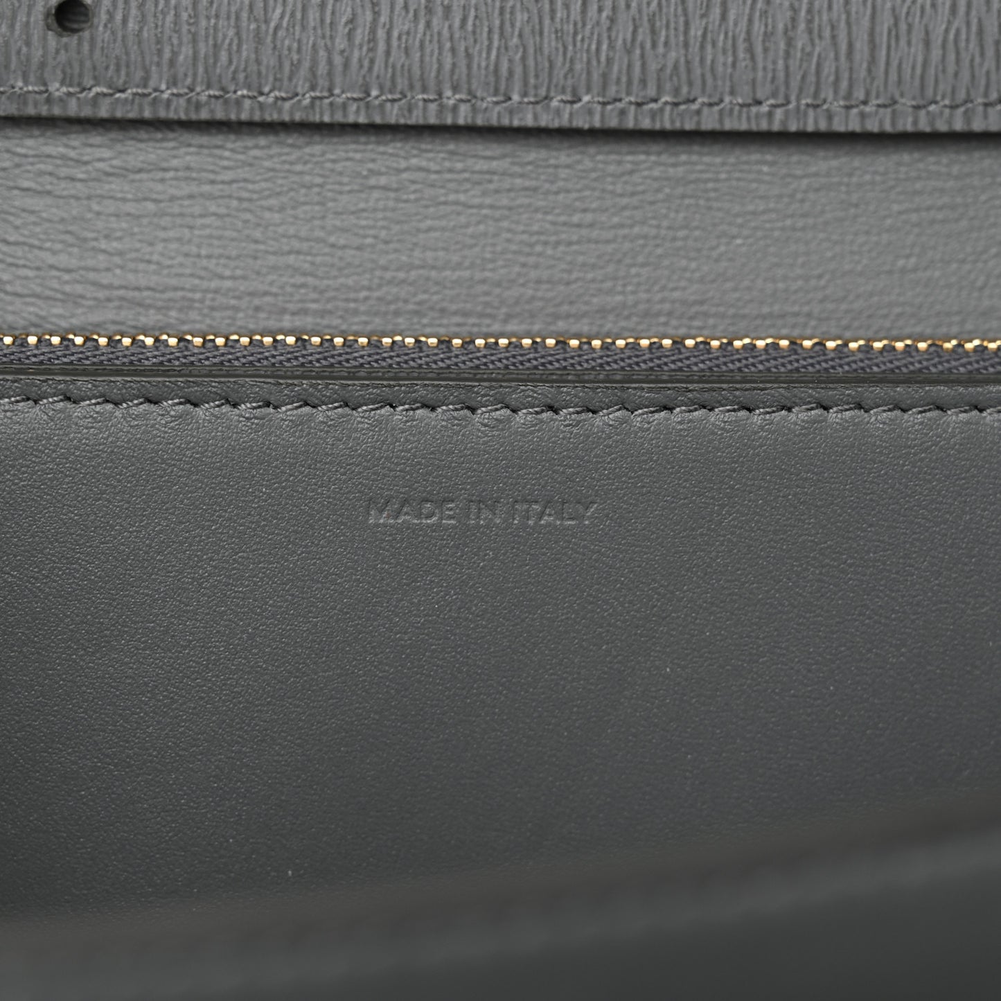 Liege Calfskin Medium Classic Box Flap Bag Grey
