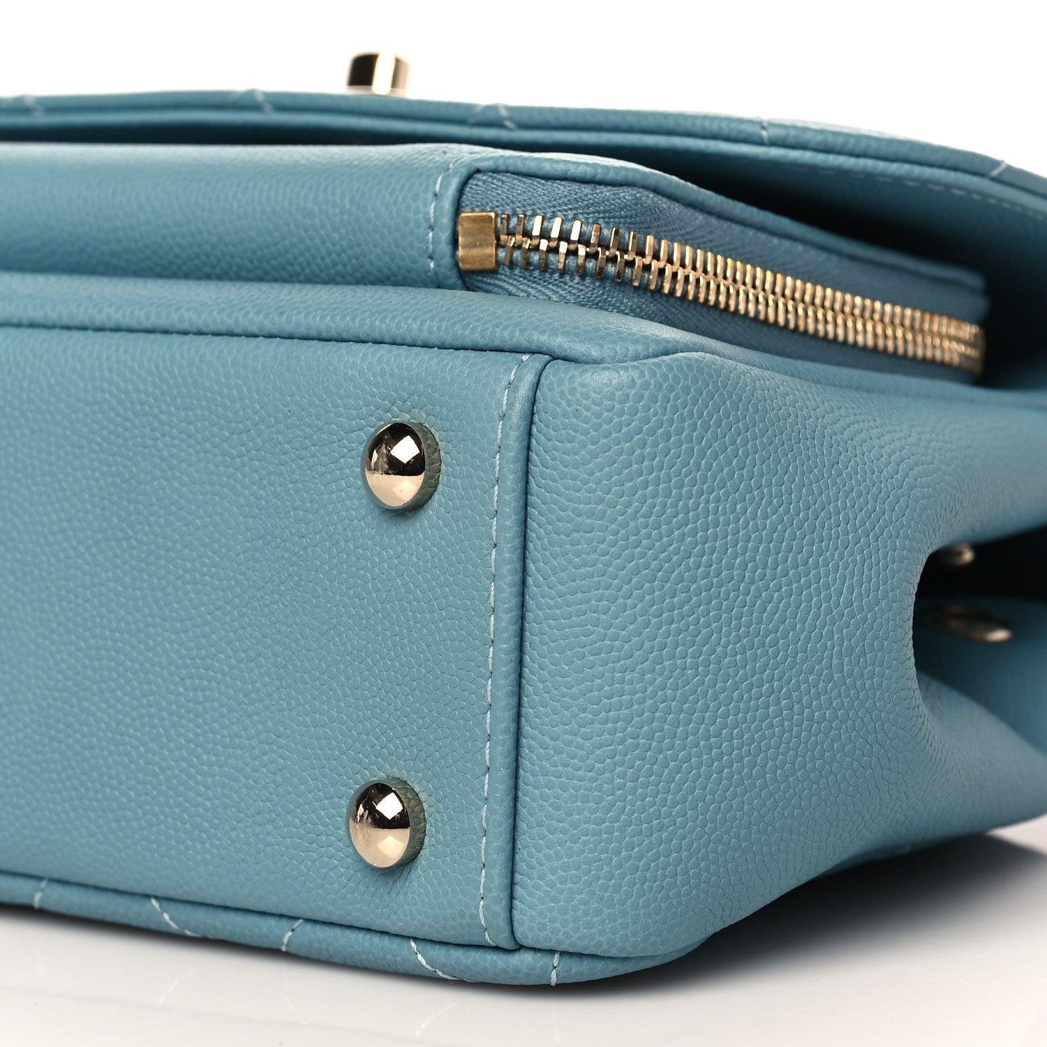Chanel Caviar Quilted Small Business Affinity Flap Light Blue 10 of 10