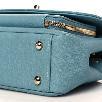 Chanel Caviar Quilted Small Business Affinity Flap Light Blue 10 of 10