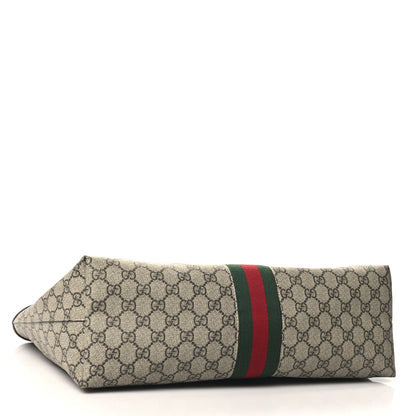 Gucci GG Supreme Monogram Medium Ophidia Shopping Tote Brown 4 of 10