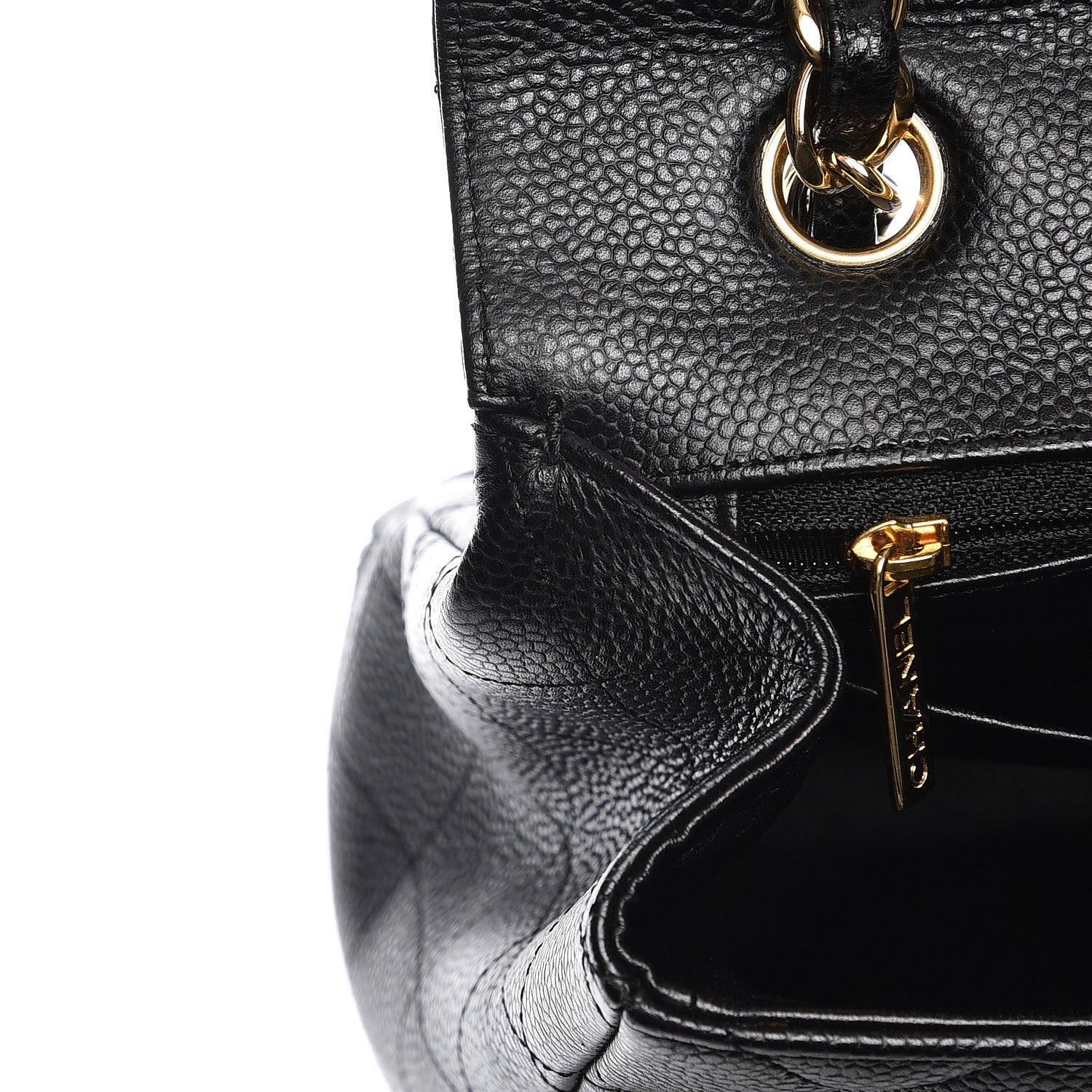 Chanel Caviar Quilted Maxi Single Flap Black 9 of 13