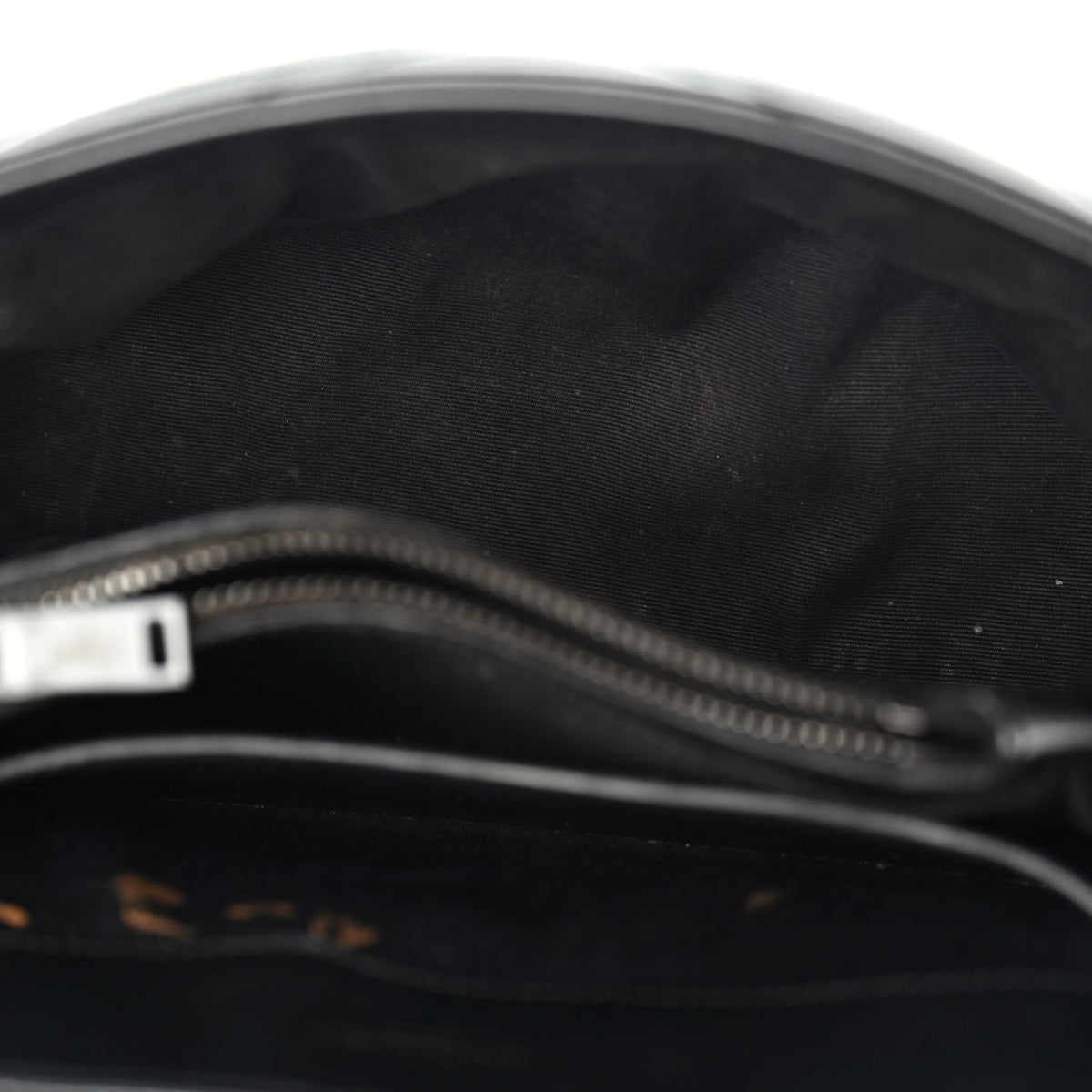 Calfskin Y Quilted Monogram Monochrome Small Loulou Chain Satchel Black